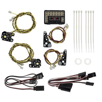 rc Truck Lights kit for Traxxas TRX-4 for Defender 1/10 RC Crawler Car Front Rear Lights IC Lamp Group Head Kit rc Accessory