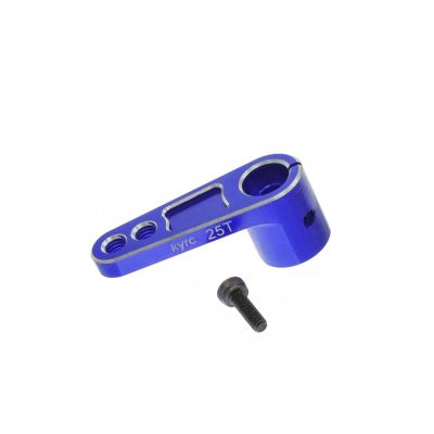 25T Aluminum Alloy Steering Servo Arm Horn for RC Cars  Compatible for Traxxas, Crawler, Large Torque Digital Coreless Servo P confident(Blue)