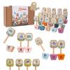 Montessori ABC Learning Toys for Kids, Wooden Matching Games for Toddlers 3-5 - Letter & Flower Matching Alphabet Puzzles with Storage Bag, Fine Motor Skills Toys Gift for Girls Boys 3+ Years Old view 1