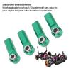 4 Pcs RC Link Rod End M4 Thread CW 7mm Ball Joint Head, High Strength Alloy RC Ball Joint Head for 1/10 Model Car, Durable RC Linkage Rod End with Anti Corrosive Coating, Perfect f (Green) view 2
