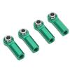 4 Pcs RC Link Rod End M4 Thread CW 7mm Ball Joint Head, High Strength Alloy RC Ball Joint Head for 1/10 Model Car, Durable RC Linkage Rod End with Anti Corrosive Coating, Perfect f (Green) view 3