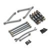 RC Connecting Rod Parts For FMS 1/24 FCX24M For Camel Cup D110 For Range For Rover For Discovery RC Metal Tie Rod Shock Absorber Kit Parts(Gray) view 1