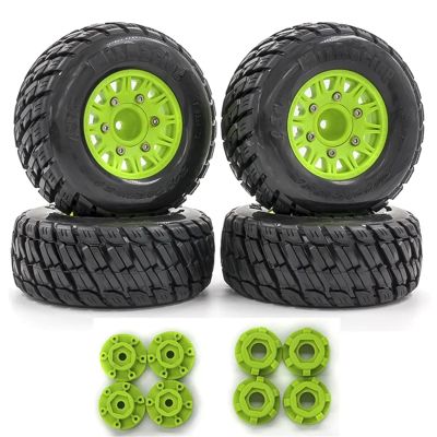 4pcs Replacements 12MM 14MM 17MM for ARRMA Replacmenet for Tamiya Off-Road Vehicle Short Truck RC Car confident(Green)