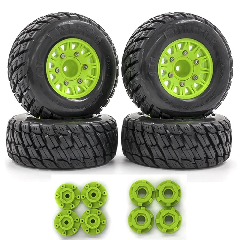 4pcs Replacements 12MM 14MM 17MM for ARRMA Replacmenet for Tamiya Off-Road Vehicle Short Truck RC Car confident(Green)