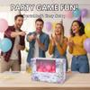 Joymirat 6 PC Swing Ball Game Set for Party Gatherings, Novelty Twerk Game Include Cardboard Boxes & 50 Pink Balls, Twerk Pong Activities for Adult Indoors Outdoors Party view 3