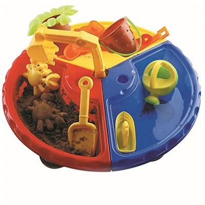 Aramox 22pcs Children Beach Toys Including Safe Tree Shape Beach Table for Indoor and Outdoor Fun