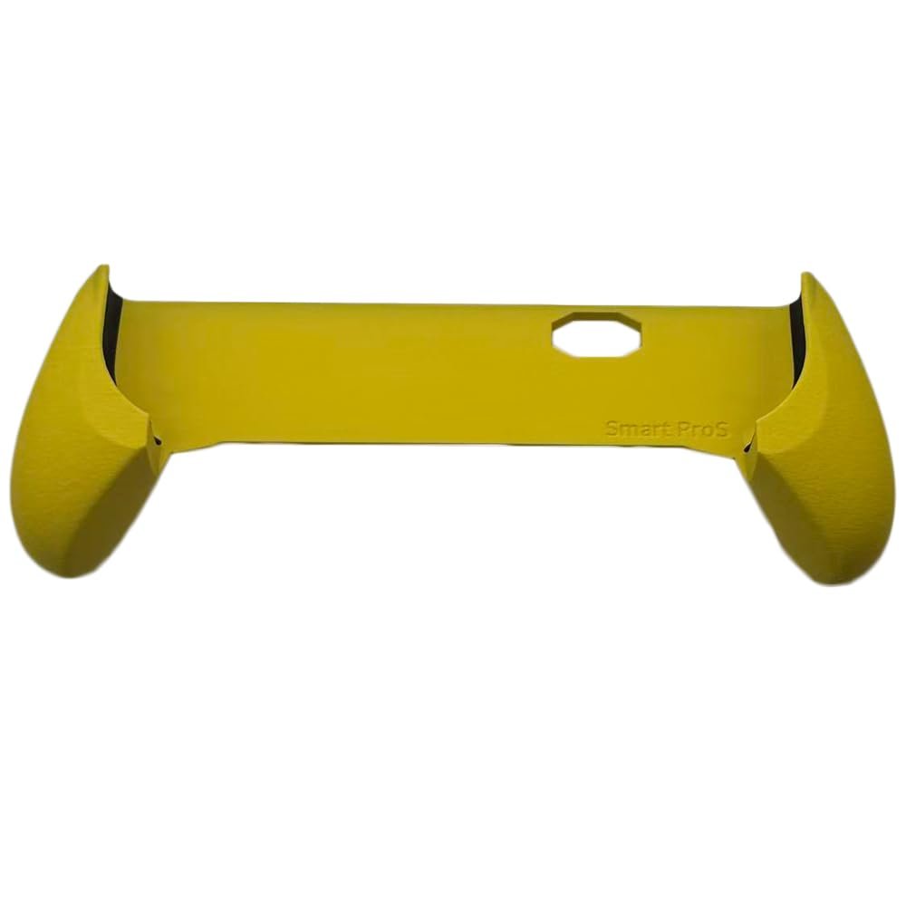 Ergonomic 3D Printed Grip Cover for TRIMUI Smart Pro S Game Console Protective Handle Case Improving Grip Comfort and Stability Excellently Suitable for Playing Fighting and Action (Yellow)