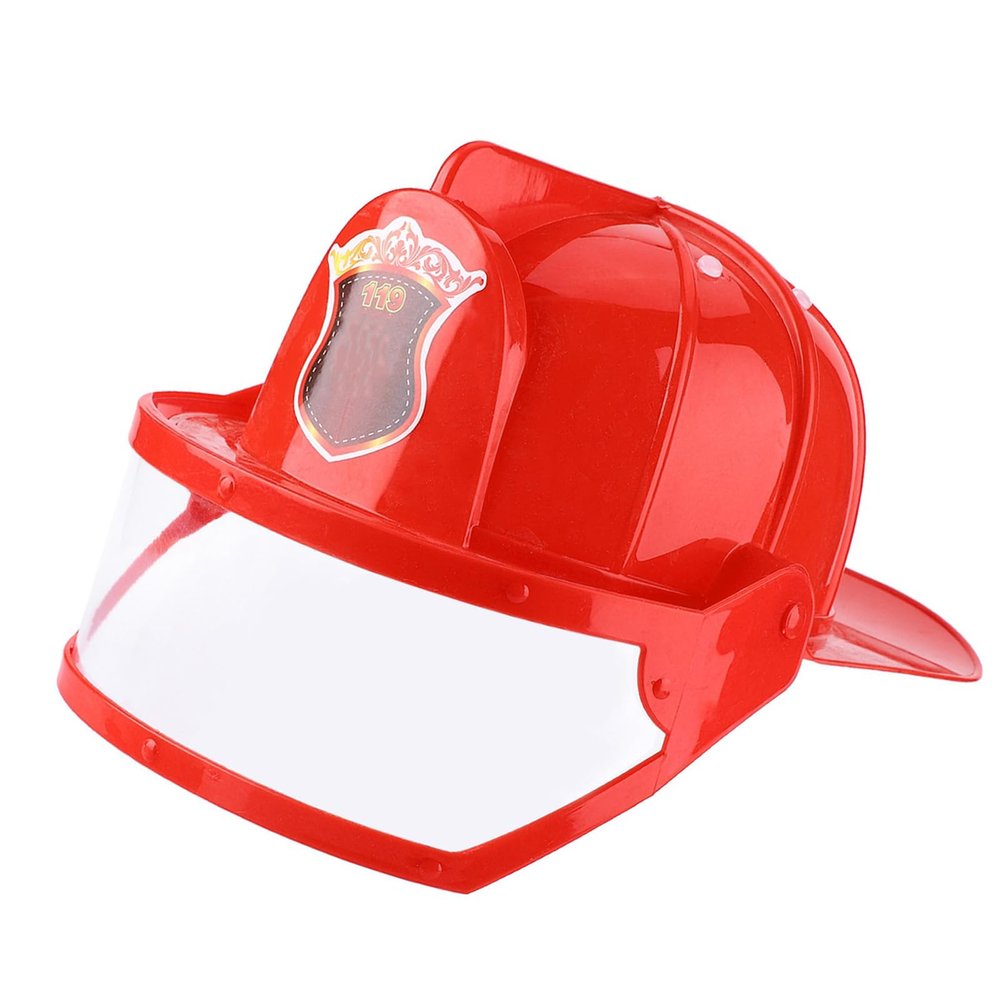 Jonlaki 5pcs Firefighter Toy Kit with Helmet Extinguisher Wrench and Intercom for Fun