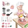 22Pcs Kids Kitchen Set, Food-Grade Stainless Steel Kids Cooking Sets, Real Food Making for Children 7-14 Beginner Cooking Educational Toys view 1