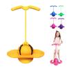 Balance Jumping Ball, Jumping Hopping Ball, Pogo Jumper with Handle and Ball Pump,High Jump Toy Bounce Jump Trick Board Pogo Bouncing Ball Safe and Fun Pogo Stick for Adults (Yellow) view 1