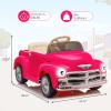 12V Kids Electric Ride-on Car, Licensed Chevrolet 3100 Truck Toy, 2.4g Remote Control, 3 Speeds, Spring Suspension, LED Lights & Music, Retro Style Gift for Ages 3-8 view 2