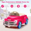 12V Kids Electric Ride-on Car, Licensed Chevrolet 3100 Truck Toy, 2.4g Remote Control, 3 Speeds, Spring Suspension, LED Lights & Music, Retro Style Gift for Ages 3-8 view 4