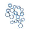 18PCS Sealed Bearing Kit for Tamiya DT-04 for Fighter Full Rubber Seal RC Car Set confident view 2
