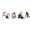 BAFOVY 10PCS Plastic Animal Figures Primate Set Proboscis Orangutan with Detailed Simulation for Kids Education Decor view 4