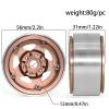 2pcs Beadlock RC Wheel Hub Set 1:10 RC Car for Axial SCX10 II 90046 AXI03007 for TRX4 RC Car Parts Accessories confident(2pc bpowder) view 2