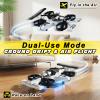 2-in-1 Flying Car & Stunt Drone, Racing Drift Aircraft2in1 RC Quadcopter & Flying Car Toys for Age 14 Boys Small Micro Indoor Remote Control Flying Car Toy (White) view 2