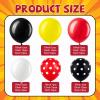 146 Pcs Cartoon Mouse Arch Backdrop Cover Cylinder Stand Covers balloons set for party Photo Props 7.2 feet Polka Round Backdrop Covers for Birthday Baby Shower Ceremony Party Decor view 3