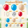 146 Pcs Farm Animals Arch Backdrop Cover Cylinder Stand Covers balloons set for party Photo Props 7.2 feet Animal Round Backdrop Covers for Farmhouse Country Birthday Baby Shower Ceremony Party Decor view 3