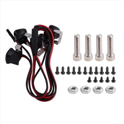 RC Car Light Strips Kit For Axial For SCX10 III For Trx-4 For Trx-6 1/10 Lights Spotlight RC Crawler Car Truck Decoration Parts Red Light