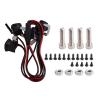 RC Car Light Strips Kit For Axial For SCX10 III For Trx-4 For Trx-6 1/10 Lights Spotlight RC Crawler Car Truck Decoration Parts Red Light view 1