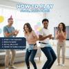Joymirat 6 PC Swing Ball Game Set for Party Gatherings, Novelty Twerk Game Include Clear Boxes & 50 Blue Balls, Twerk Pong Activities for Adult Indoors Outdoors Party view 3