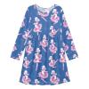 Aflyko Skater Dress Poodle Ballet Dancer Cute Cute Girl Casual Wear Relaxed Fit Holiday Costume Festive Lovely Birthday Present, 9-10Y Multicoloured view 1
