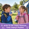 LOUKIENE Walkie Talkies for Kids 22 Channels 2 Way Radio Toy, Toys for 3-12 Year Old Boys Girls, with Backlit LCD Flashlight, 3 Kilometer Range for Outside, Camping, Hiking (1 Pair, Purple Blue) view 4