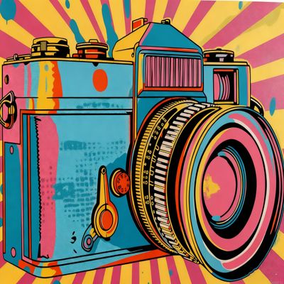 1000 PCS Wooden Jigsaw Puzzle, Camera in Bright Colors, Stunning Palette, Brain Exercise, Ideal for Adults Creative Hobbies, Piece Fit Together Perfectly, A Gifts Fro Friends and Family 20x28in