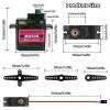 12PCS MG90S 9G Micro Servo Motor Metal Gear Kit, Mini Servos for RC Robot Car Boat Helicopter Airplane Plane, Arduino Project Servo Motors for Control view 2