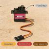 12PCS MG90S 9G Micro Servo Motor Metal Gear Kit, Mini Servos for RC Robot Car Boat Helicopter Airplane Plane, Arduino Project Servo Motors for Control view 4
