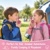 LOUKIENE Walkie Talkies for Kids 22 Channels 2 Way Radio Toy, Toys for 3-12 Year Old Boys Girls, with Backlit LCD Flashlight, 3 Kilometer Range for Outside, Camping, Hiking (1 Pair, Yellow Pink) view 4