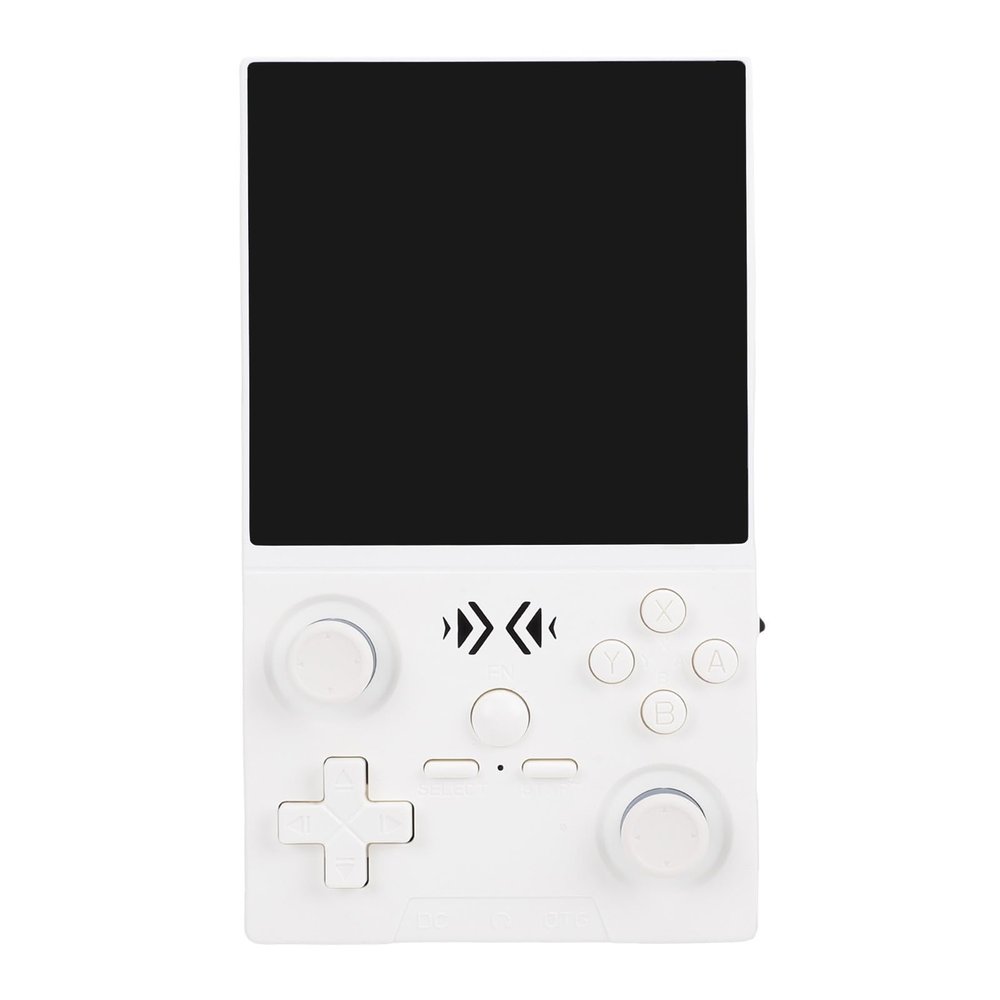 Handheld Game Console Retro Gaming Console Rechargeable Handheld Retro Game WiFi Support for 4 Inch Screen (White)