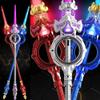 Fire Spin Sword Double-Edged Lightsaber with Retractable Blades, 7-Color LED, Sound Effects & 360 Rotation, USB-C Rechargeable Toy for Role Play and Collection view 2
