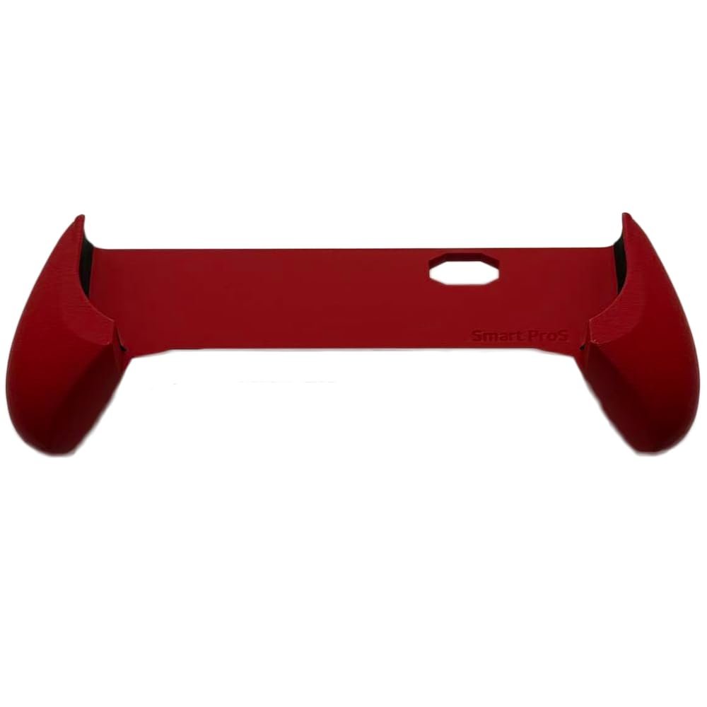 Ergonomic 3D Printed Grip Cover for TRIMUI Smart Pro S Game Console Protective Handle Case Improving Grip Comfort and Stability Excellently Suitable for Playing Fighting and Action (Red)