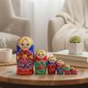 Otbushit 7Pcs/Set Russian Nesting Dolls, Wooden Matryoshka Doll Set with Girls Printing Effortless Disassembly & Assembly Nesting Dolls for Collection Decoration view 4