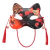 BESPORTBLE Japanese Cat Cosplay Mask, Hand-painted Halloween Cat Half Mask for Masquerade, Party And Stage Prop view 1