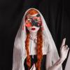 BESPORTBLE Japanese Cat Cosplay Mask, Hand-painted Halloween Cat Half Mask for Masquerade, Party And Stage Prop view 3