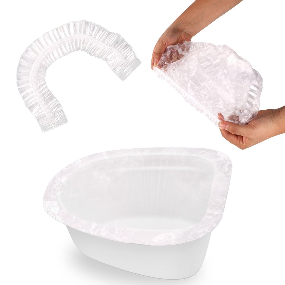100pcs Single Use Potty Liners Compatible with Summer Infant My Size Potty Pro, Portable Training Pee Toilet Bags Elastic Fit Toilet Seat Cover for Toddler Potties Chair Travel Portable Toilets