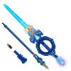 Fire Spin Sword Double-Edged Lightsaber with Retractable Blades, 7-Color LED, Sound Effects & 360 Rotation, USB-C Rechargeable Toy for Role Play and Collection view 1