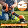 KidBloom Kids Gardening Tools Set, Kids Lawn Mower with Lights, Lawn Mower Toy with Sound On Off Switch, Toddler Outdoor Pretend Play Toys, Birthday Gifts for Boys 3 4 5 6 7 8+ view 3