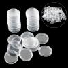 100 Pcs 21mm Coin Capsules Holders Transparent Plastic Round Cases for Coin Collection Storage and Display view 1