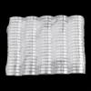 100 Pcs 23mm Clear Round Plastic Coin Holder Capsules Storage Case Box for Collectible Coin Safe Easy Open Lock Design with High Transparency Double Shell view 3