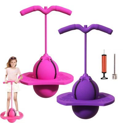 Balance Jumping Ball, Crazy Jumper Jump Ball for Kids & Adults -Balance Board with Handle, Indoor & Outdoor Fun, Perfect for Balance, Coordination, And Fitness (2Colors-C)