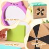 Bemonew Baby Tissue Box Toy, Educational Sensory Toys for Babies with Silk Scarf & Blocks, Wooden Tissue Box with Mirror for Infant Toddlers Boy Girl view 4