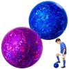 Paokoo Toddler Soccer Ball Size 3 - Glitter Heart & Cracked Glass Design - Sport Toy Ball for Babies, Toddlers, Kids Ages 1-3 3-8 Indoor Outdoor Play - Great Gift for Boys Girls view 1