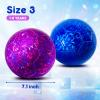 Paokoo Toddler Soccer Ball Size 3 - Glitter Heart & Cracked Glass Design - Sport Toy Ball for Babies, Toddlers, Kids Ages 1-3 3-8 Indoor Outdoor Play - Great Gift for Boys Girls view 2