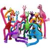 10Pack Telescopic Suction Cup Toy, Pop Tube Sensory Fidget Toys for Autism, Airplane Travel Essentials, Educational Fidget Toys, Great Idea for Boys and Girls (4pc Dinosaur+6pc Giraffe) view 1
