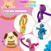 10Pack Telescopic Suction Cup Toy, Pop Tube Sensory Fidget Toys for Autism, Airplane Travel Essentials, Educational Fidget Toys, Great Idea for Boys and Girls (4pc Dinosaur+6pc Giraffe) view 2