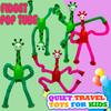 10Pack Telescopic Suction Cup Toy, Pop Tube Sensory Fidget Toys for Autism, Airplane Travel Essentials, Educational Fidget Toys, Great Idea for Boys and Girls (4pc Dinosaur+6pc Giraffe) view 3