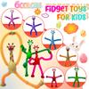 10Pack Telescopic Suction Cup Toy, Pop Tube Sensory Fidget Toys for Autism, Airplane Travel Essentials, Educational Fidget Toys, Great Idea for Boys and Girls (4pc Dinosaur+6pc Giraffe) view 4
